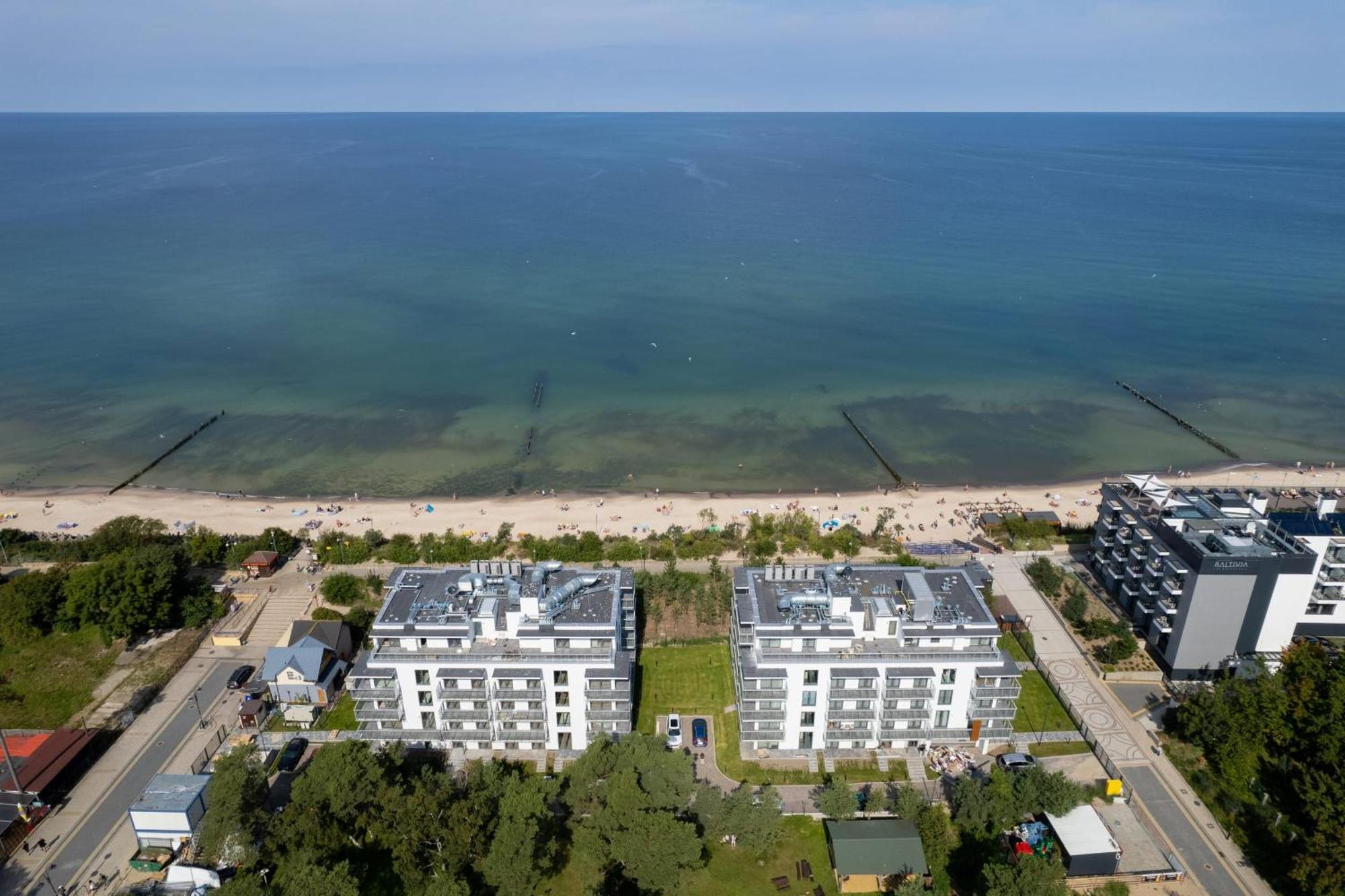 Mielno Jantaris B26 Balcony And Sea View Underground Parking Apartment Exterior photo